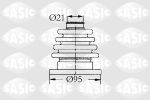 SASIC Комплект пыльника, приводной вал (4003444)