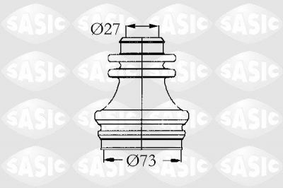 Sasic 4003462 комплект пылника, приводной вал на RENAULT CLIO I (B/C57_, 5/357_)