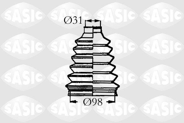 SASIC Комплект пыльника ШРУСа наружн. Renault Safrane, Peugeot Boxer all 92> (701498203A, 4003466)