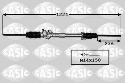 SASIC Рейка рулевая без г/у X =236 RENAULT Trafic PA/PC/V 80-94 (7701462387, 4006024)