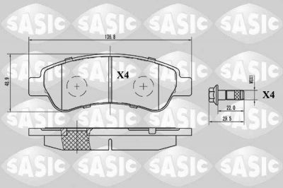 Sasic 6210025 комплект тормозных колодок, дисковый тормоз на FIAT DUCATO c бортовой платформой/ходовая часть (250, 290)