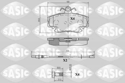 Sasic 6214010 комплект тормозных колодок, дисковый тормоз на RENAULT SUPER 5 (B/C40_)