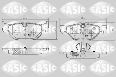Sasic 6216012 комплект тормозных колодок, дисковый тормоз на 3 купе (E92)