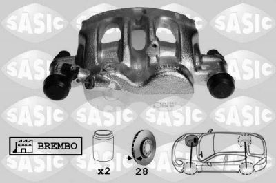 Sasic 6506169 тормозной суппорт на MERCEDES-BENZ SPRINTER 3-t c бортовой платформой/ходовая часть (906)