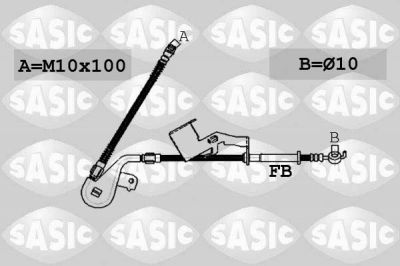 Sasic 6600064 тормозной шланг на PEUGEOT 407 SW (6E_)