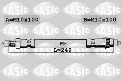 Sasic 6604001 тормозной шланг на RENAULT CLIO I (B/C57_, 5/357_)