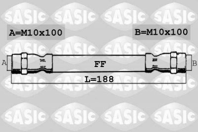 Sasic 6604002 тормозной шланг на RENAULT TWINGO II (CN0_)