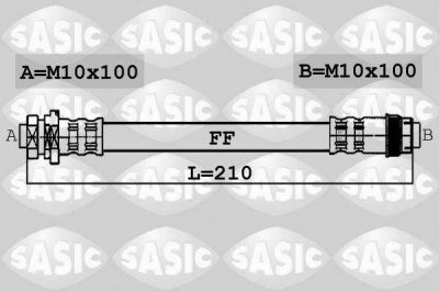 Sasic 6604018 тормозной шланг на RENAULT MEGANE II (BM0/1_, CM0/1_)