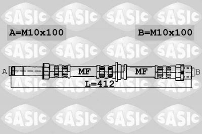 Sasic 6606035 тормозной шланг на VW LT 28-46 II c бортовой платформой/ходовая часть (2DC, 2DF, 2