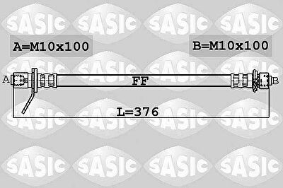 Sasic 6606053 тормозной шланг на TOYOTA AVENSIS (_T22_)