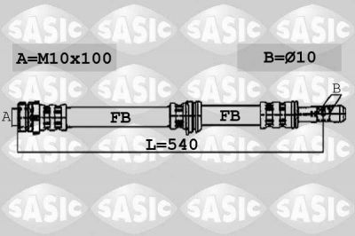 Sasic 6606061 тормозной шланг на SKODA FABIA