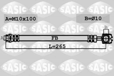 Sasic 6606105 тормозной шланг на VW PASSAT CC (357)