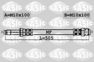 Sasic 6606111 тормозной шланг на MERCEDES-BENZ SPRINTER 5-t c бортовой платформой/ходовая часть (906)