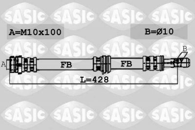 Sasic 6606114 тормозной шланг на MITSUBISHI CARISMA седан (DA_)