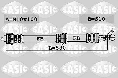 Sasic 6606133 тормозной шланг на SKODA OCTAVIA Combi (1U5)