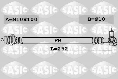 Sasic 6606151 тормозной шланг на NISSAN QASHQAI / QASHQAI +2 (J10, JJ10)