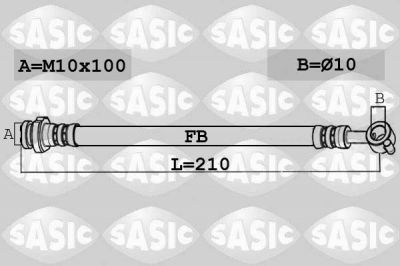 Sasic 6606160 тормозной шланг на NISSAN JUKE (F15)