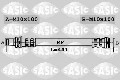 Sasic 6606184 тормозной шланг на FORD FOCUS II седан (DA_)