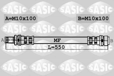 Sasic 6606200 тормозной шланг на 3 (E90)