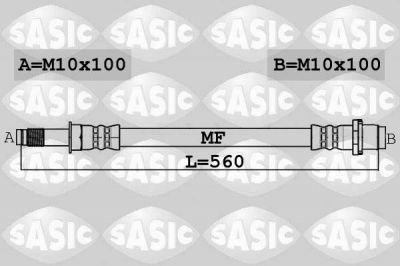 Sasic 6606241 тормозной шланг на VW MULTIVAN V (7HM, 7HN, 7HF, 7EF, 7EM, 7EN)