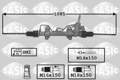 Sasic 7006119 рулевой механизм на RENAULT LAGUNA I (B56_, 556_)