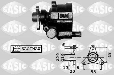 Sasic 7074001 гидравлический насос, рулевое управление на RENAULT TRAFIC II автобус (JL)