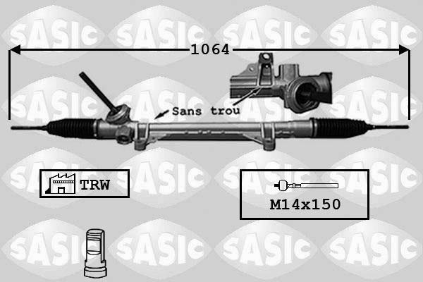 Sasic 7174019 рулевой механизм на RENAULT MEGANE II седан (LM0/1_)