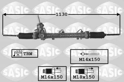 Sasic 7176005 рулевой механизм на OPEL ASTRA G универсал (F35_)