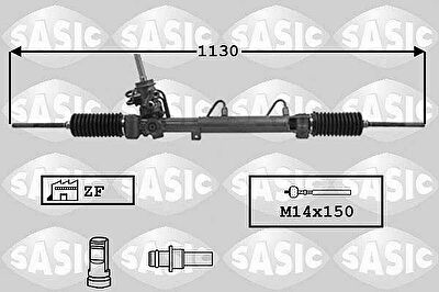 SASIC Рейка рулевая (для ZF) OPEL ASTRA H 04 > (5900265, 7176033)