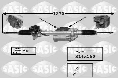 Sasic 7176059 рулевой механизм на VW JETTA III (1K2)