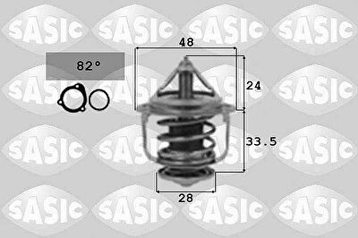 Sasic 9000317 термостат, охлаждающая жидкость на NISSAN ALMERA I (N15)