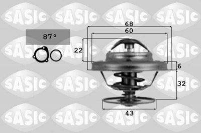 Sasic 9000367 термостат, охлаждающая жидкость на MERCEDES-BENZ 190 (W201)