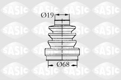 Sasic 9004636 комплект пылника, приводной вал на FORD ESCORT VII (GAL, AAL, ABL)