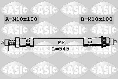 SASIC Тормозной шланг передний [548mm] PSA 306 94-01 (480663, SBH0163)