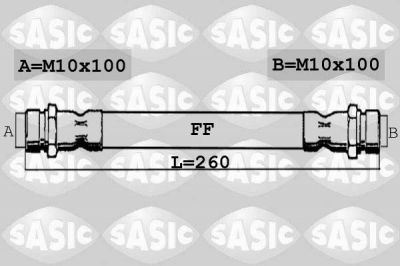 Sasic SBH0165 тормозной шланг на PEUGEOT 306 (7B, N3, N5)