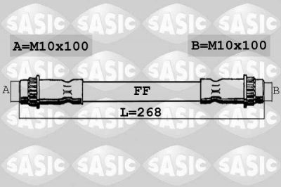 Sasic SBH4064 тормозной шланг на RENAULT 19 II (B/C53_)