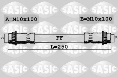 Sasic SBH4066 тормозной шланг на RENAULT CLIO I (B/C57_, 5/357_)