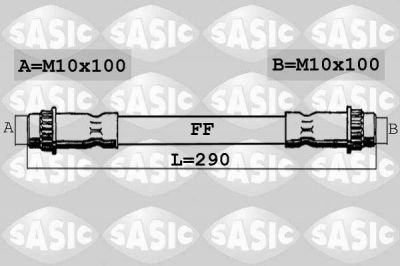 Sasic SBH4090 тормозной шланг на RENAULT CLIO I (B/C57_, 5/357_)