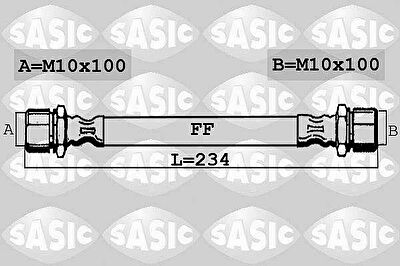 Sasic SBH6366 тормозной шланг на OPEL VECTRA B (36_)