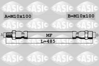 Sasic SBH6383 тормозной шланг на VW GOLF III (1H1)