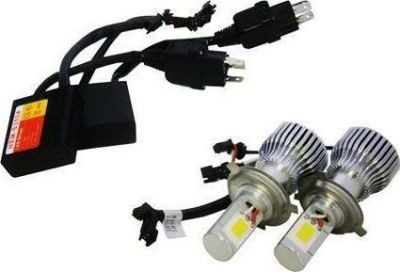 Светодиодный головной свет SHO-ME H4 H/L, комплект 2 лампы, 2 блока
