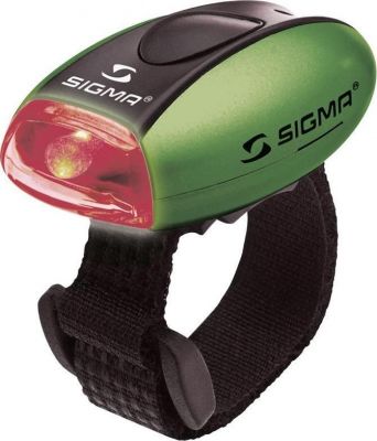 Фонарь задний SIGMA MICRO-R зеленый, красный диод
