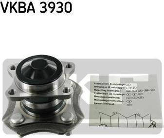 SKF VKBA 3930 комплект подшипника ступицы колеса на TOYOTA ECHO Наклонная задняя часть (NCP13_, NCP12_)