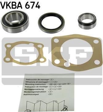 SKF VKBA 674 комплект подшипника ступицы колеса на TOYOTA STARLET универсал (KP6_)