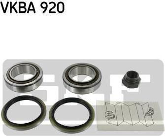 SKF VKBA 920 комплект подшипника ступицы колеса на FORD SCORPIO I (GAE, GGE)