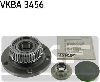 SKF VKBA3456 Ступица с подшипником AUDI A3/VW GOLF IV/SKODA OCTAVIA 98-05 зад. (1J0598477)