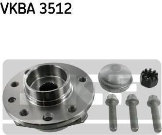 SKF VKBA3512 Ступица с подшипником OPEL ASTRA G/ZAFIRA 98-05 пер.(5 отверстий)(без ABS)