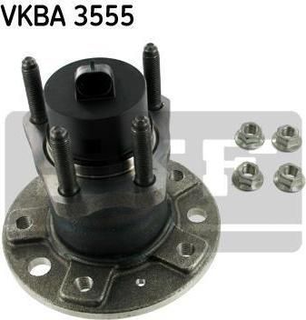 SKF VKBA3555 Ступица с подшипником OPEL VECTRA B 95-02/ASTRA G 98-05 зад.(5 отверстий)(с ABS) (R5327)