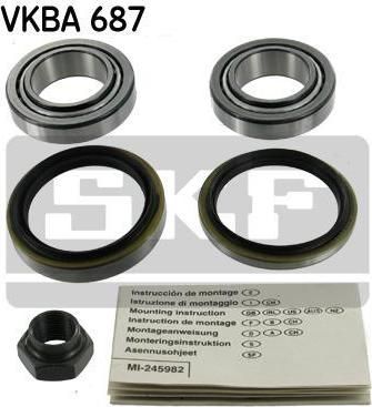 SKF VKBA687 Подшипник перед.Escort3,4-<90/Fiesta1,2-<89/Orion1,2,3-<93,5007040 (5007040)