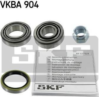 SKF vkba904 Подшипник зад. MAZDA 626 II (GC), KIA Rio 00-05, Rio II 05-> (G03026154A)